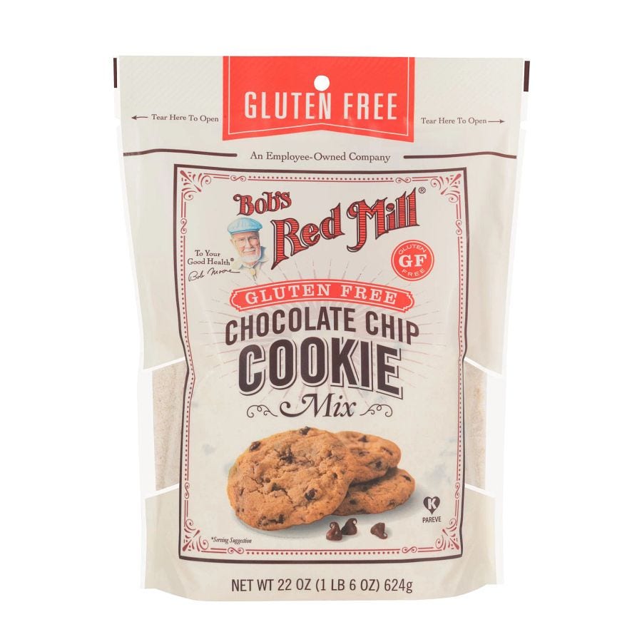 Bob's Red Mill Gluten-Free Chocolate Chip Cookie Mix 22 oz. Bag