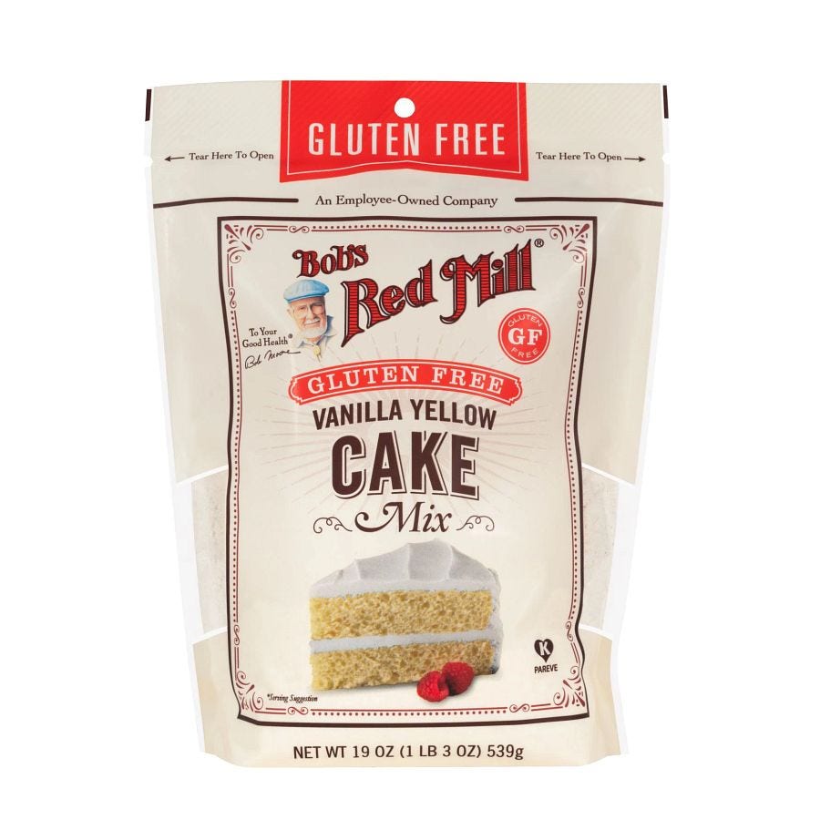 Bob's Red Mill Gluten-Free Vanilla Yellow Cake Mix 19 oz. Bag