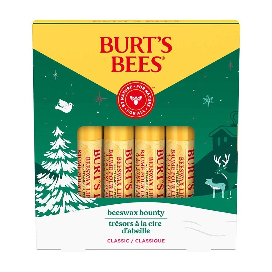 Burt's Bees Holiday Beeswax Bounty Classic Holiday Gift Set