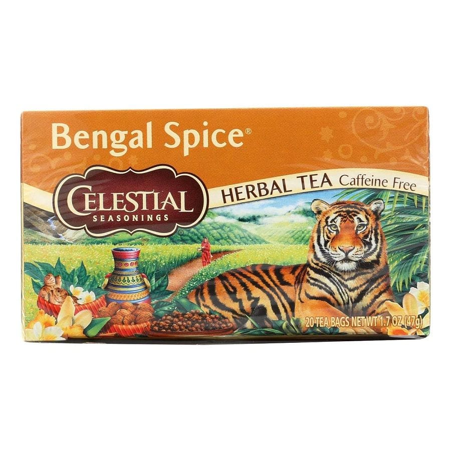 Celestial Seasonings Bengal Spice Caffeine Free Herbal Tea 20 Tea Bags, 1.7 oz