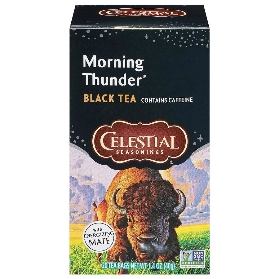 Celestial Seasonings Morning Thunder Contains Caffeine 20 Tea Bags, 1.4 oz