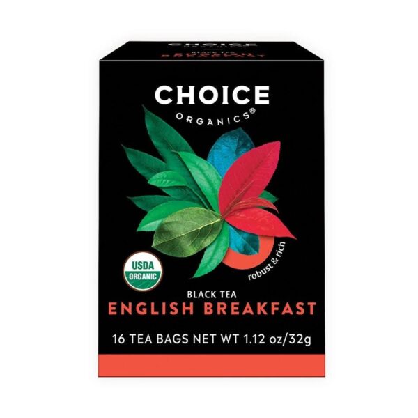 Choice Teas English Breakfast Organic Tea Bags 16 tea bags