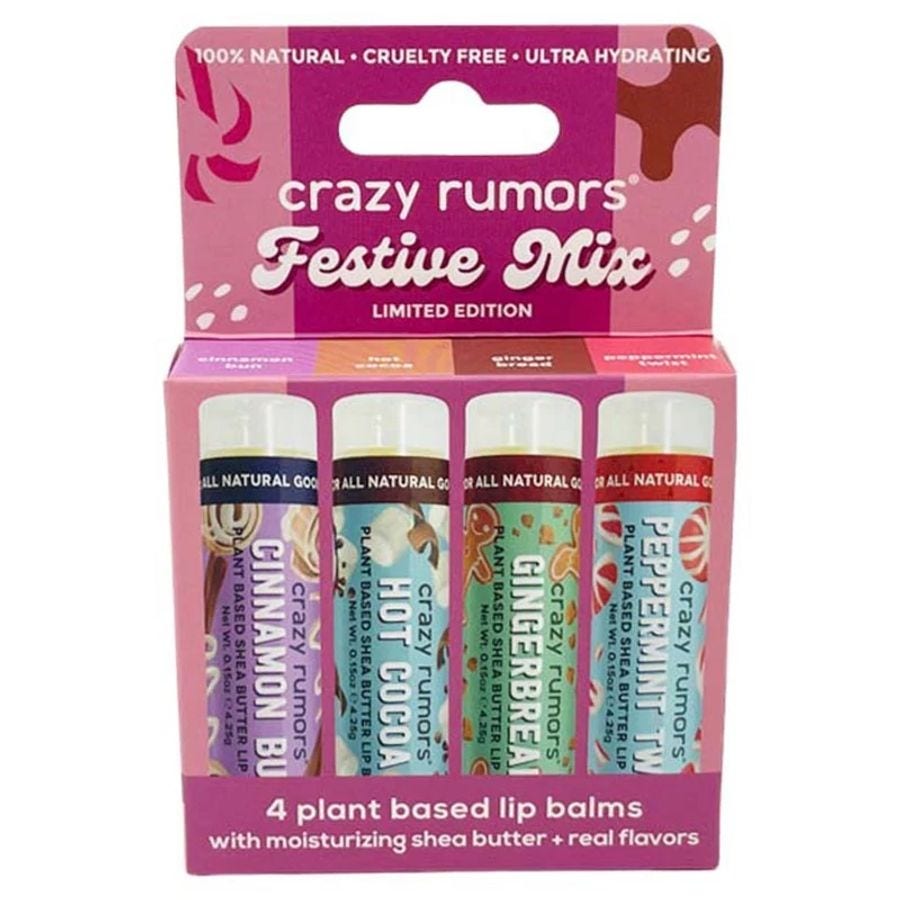 Crazy Rumors Festive Mix Lip Balms 4-pack