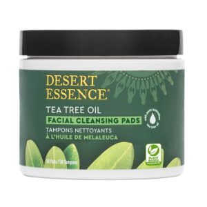 Desert Essence Facial Cleansing Pads with Tea Tree 50 pads