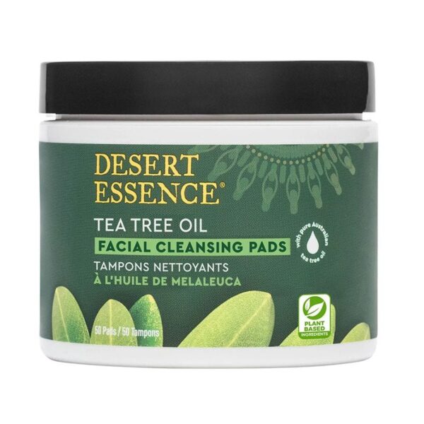 Desert Essence Facial Cleansing Pads with Tea Tree 50 pads