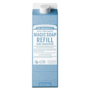 Dr. Bronner's Baby Unscented Soap Refill Carton 32 fl. oz.