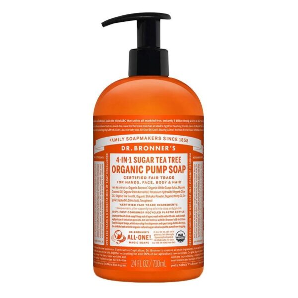 Dr. Bronner's Organic Tea Tree Body Soap 24 fl. oz.