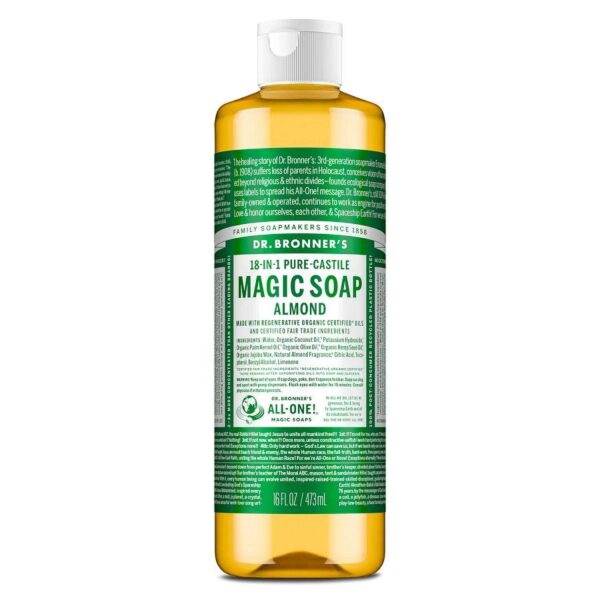 Dr. Bronner's 18-in-1 Almond Castile Soap 16 fl. oz.