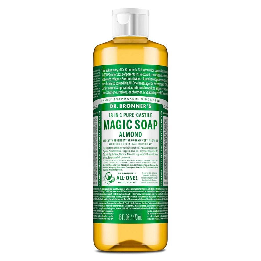Dr. Bronner's 18-in-1 Almond Castile Soap 16 fl. oz.
