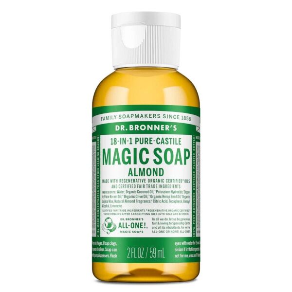 Dr. Bronner's 18-in-1 Almond Castile Soap 2 fl. oz.