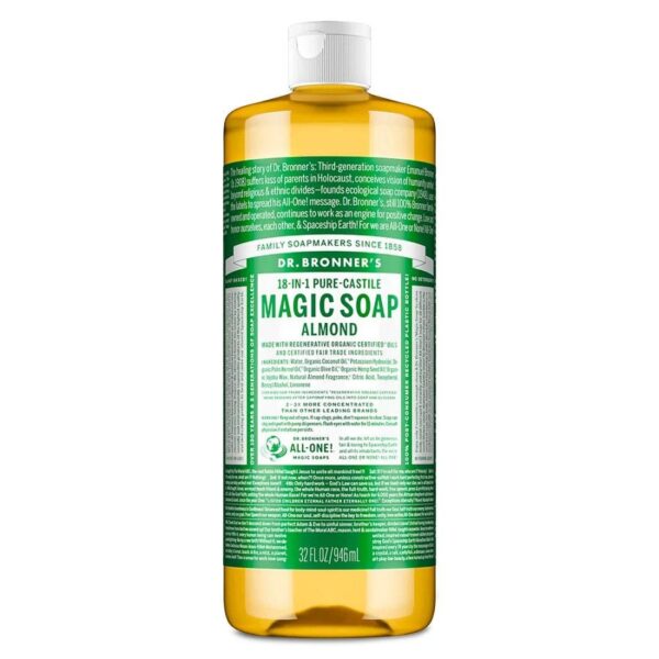Dr. Bronner's 18-in-1 Almond Castile Soap 32 fl. oz.