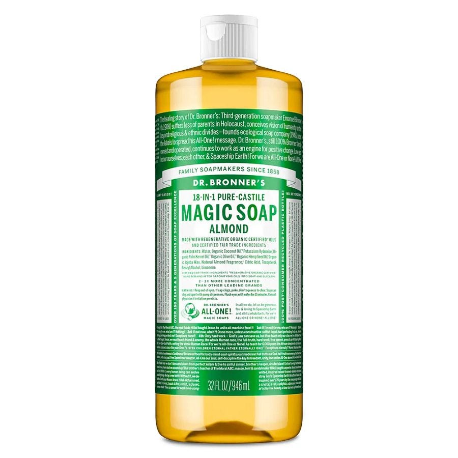Dr. Bronner's 18-in-1 Almond Castile Soap 32 fl. oz.