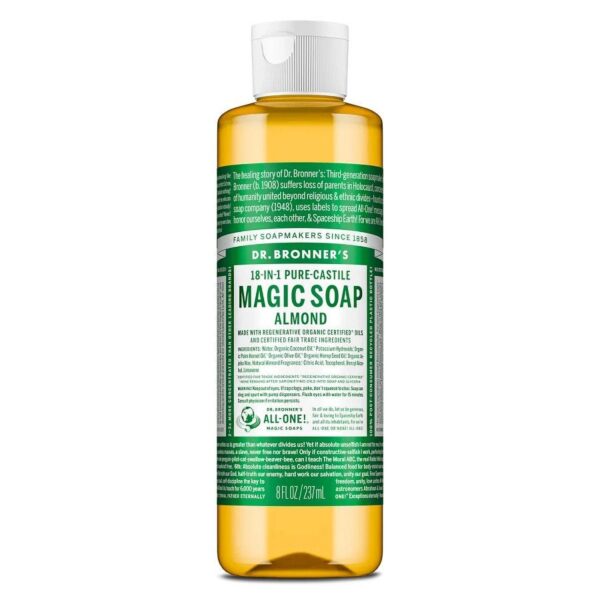 Dr. Bronner's 18-in-1 Almond Castile Soap 8 fl. oz.