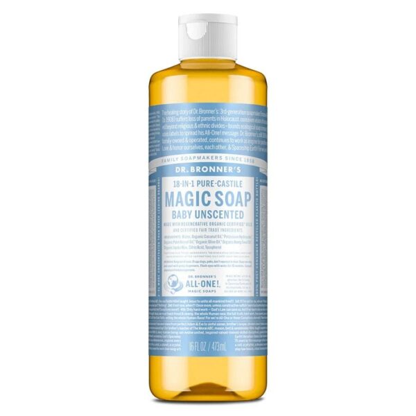 Dr. Bronner's 18-in-1 Baby Mild Castile Soap 16 fl. oz.