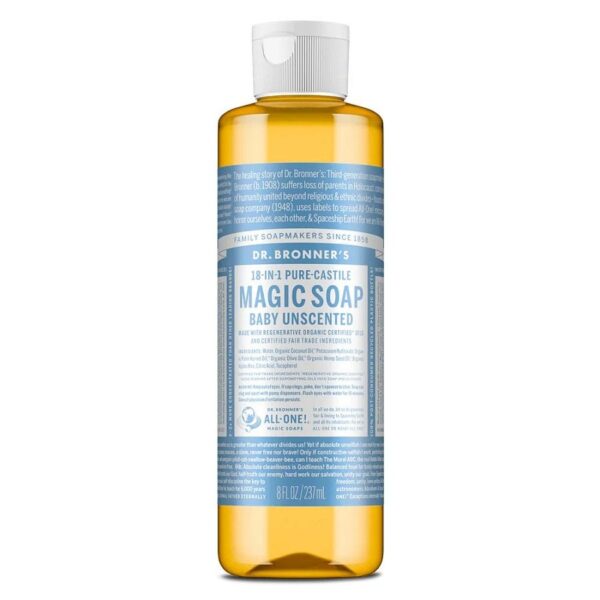 Dr. Bronner's 18-in-1 Baby Mild Castile Soap 8 fl. oz.