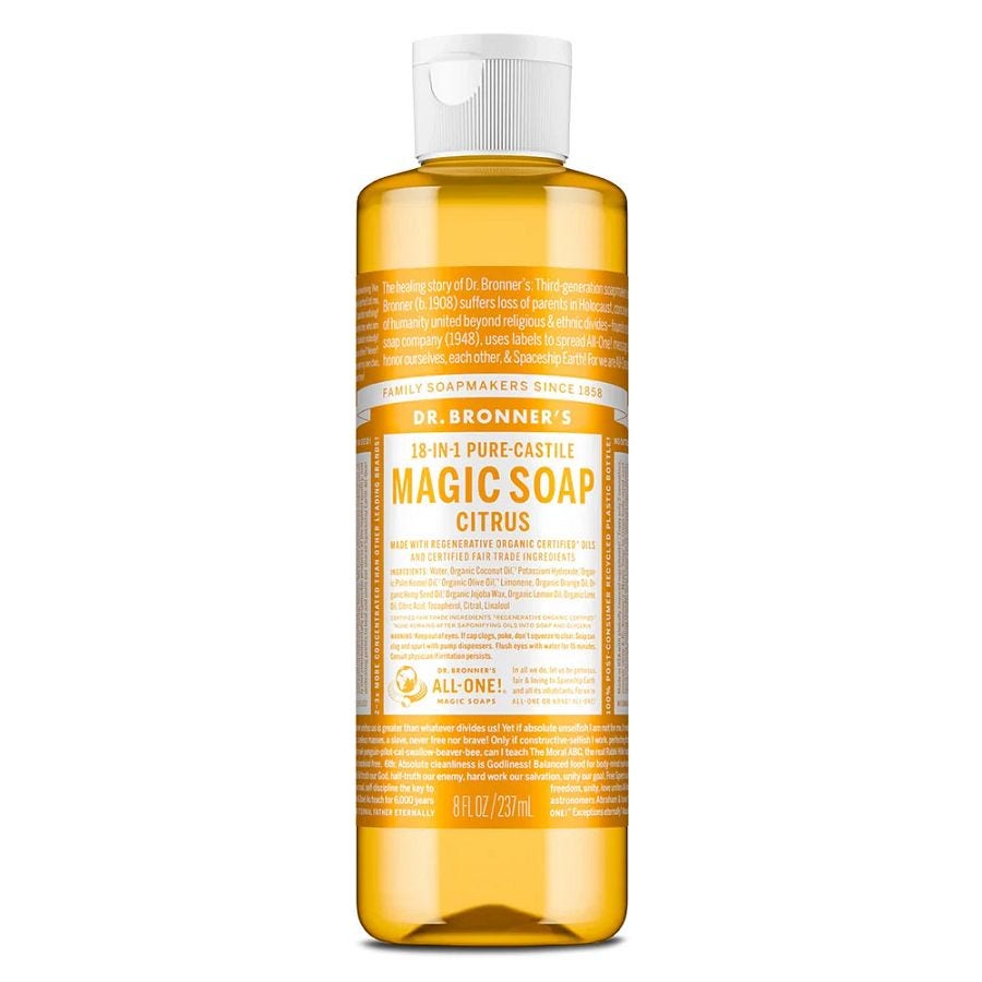 Dr. Bronner's 18-in-1 Citrus Orange Castile Soap 8 fl. oz.