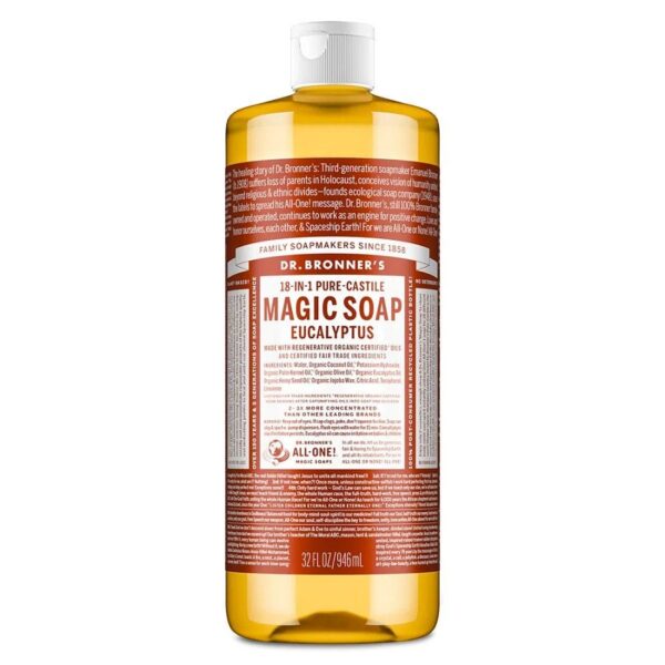 Dr. Bronner's 18-in-1 Eucalyptus Castile Soap 32 fl. oz.