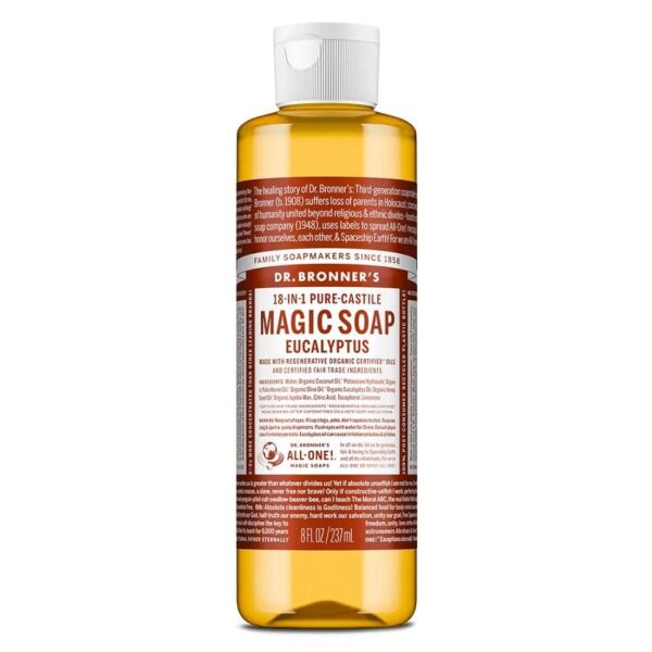 Dr. Bronner's 18-in-1 Eucalyptus Castile Soap 8 fl. oz.