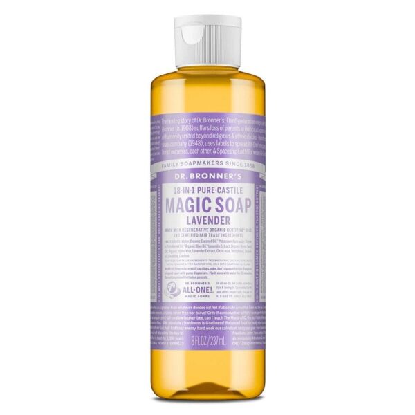 Dr. Bronner's 18-in-1 Lavender Castile Soap 8 fl. oz.