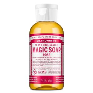 Dr. Bronner's 18-in-1 Rose Castile Soap 2 fl. oz.