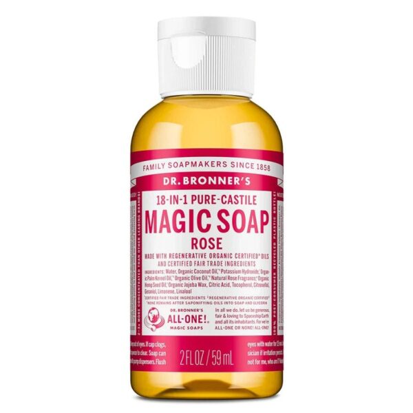 Dr. Bronner's 18-in-1 Rose Castile Soap 2 fl. oz.