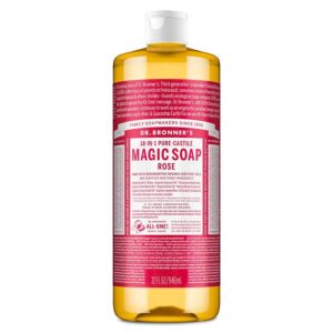 Dr. Bronner's 18-in-1 Rose Castile Soap 32 fl. oz.
