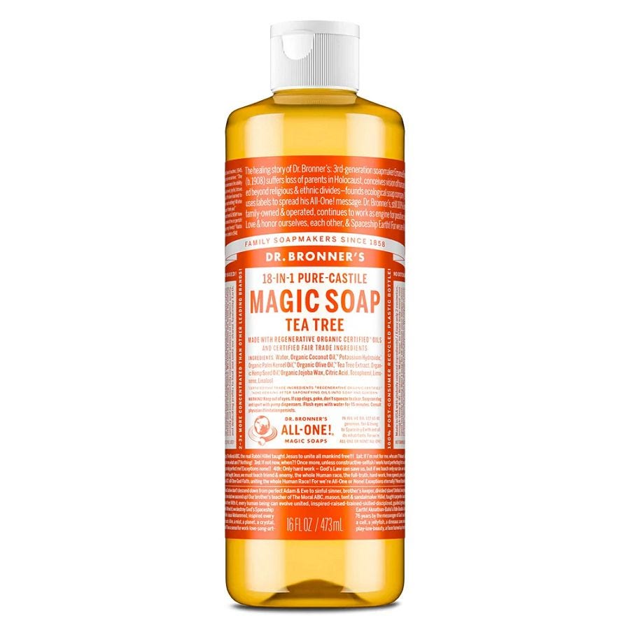 Dr. Bronner's 18-in-1 Tea Tree Castile Soap 16 fl. oz.