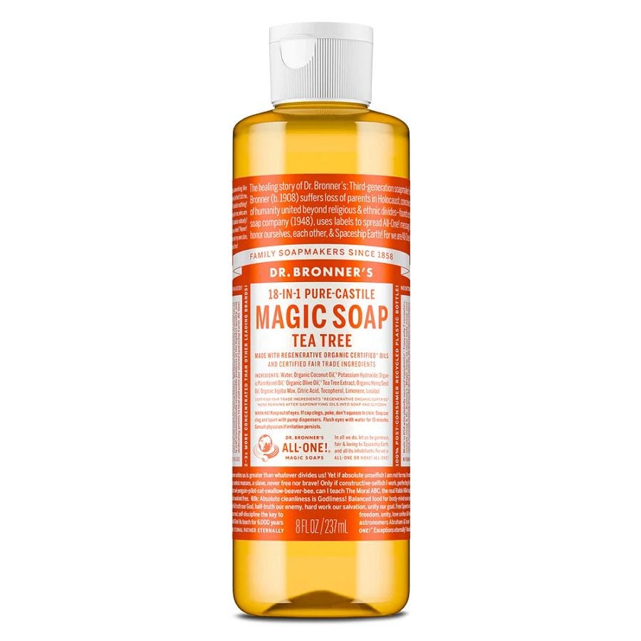 Dr. Bronner's 18-in-1 Tea Tree Castile Soap 8 fl. oz.