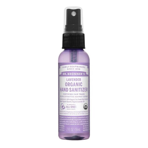 Dr. Bronner's Organic Lavender Hand Sanitizing Spray 2 fl. oz.