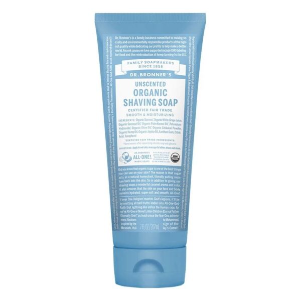 Dr. Bronner's Organic Naked Unscented Shaving Gel 7 fl. oz.