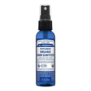 Dr. Bronner's Magic Soaps Organic Peppermint Hand Sanitizing Spray 2 fl. oz