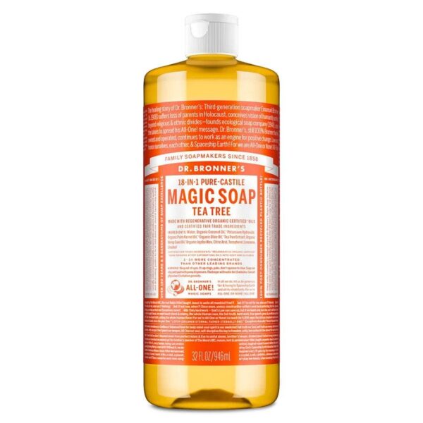 Dr. Bronner's 18-in-1 Tea Tree Castile Soap 32 fl. oz.
