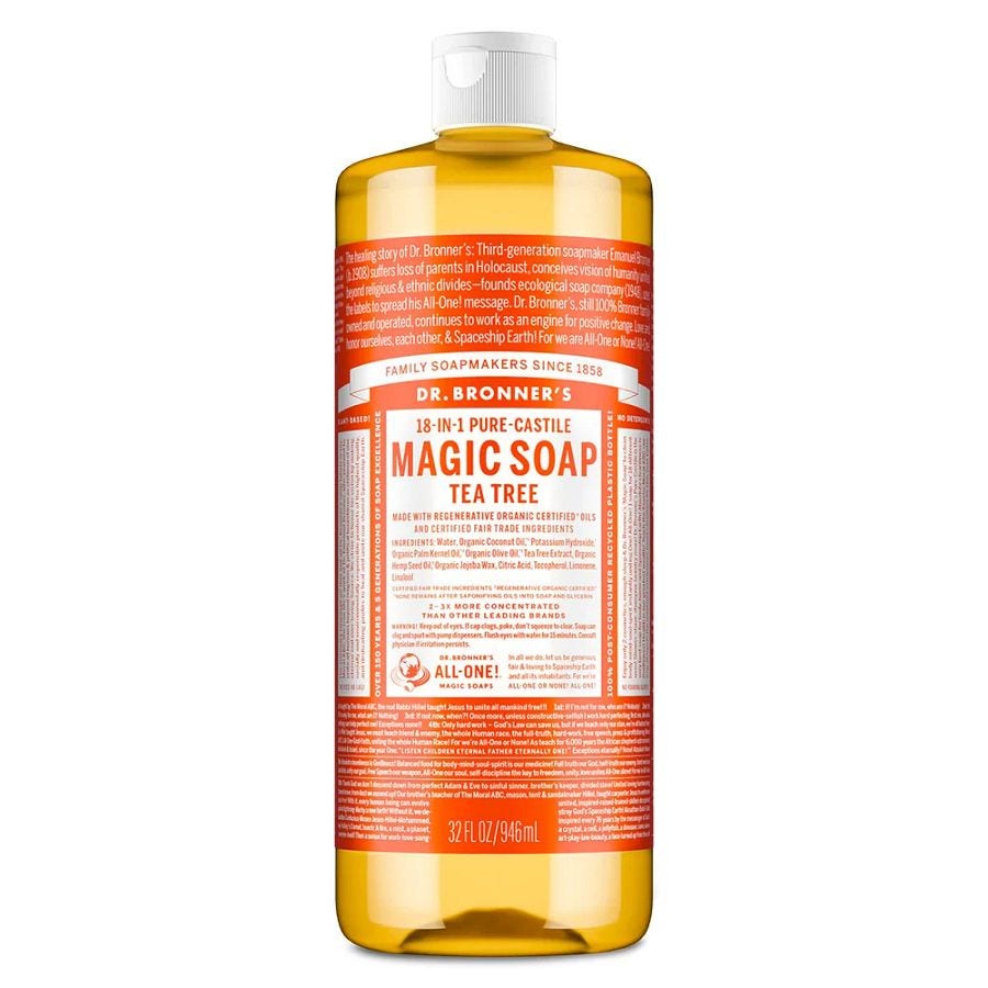 Dr. Bronner's 18-in-1 Tea Tree Castile Soap 32 fl. oz.