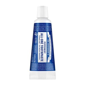 Dr. Bronner's Magic Soaps Peppermint Toothpaste Travel Size 0.5 oz.