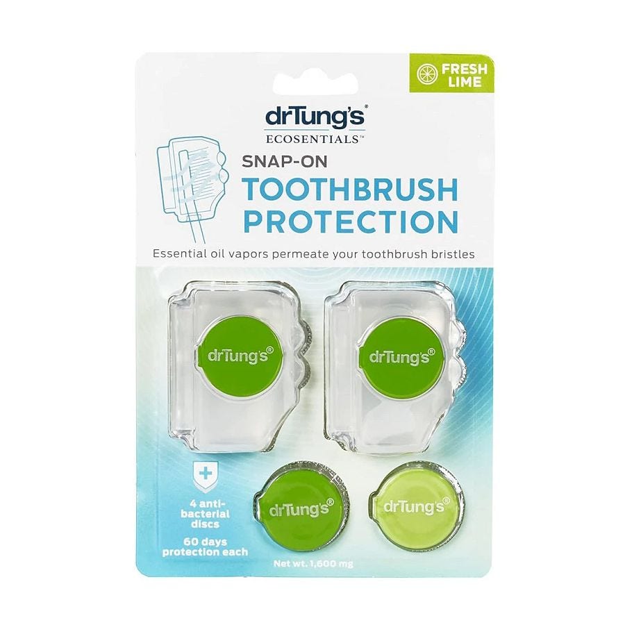 Dr. Tung's Adult Snap-On Toothbrush Protection 2 count