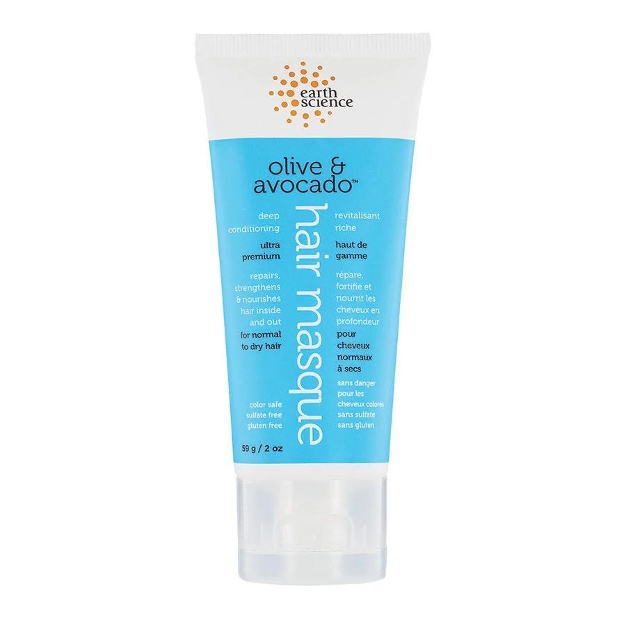 Earth Science Olive and Avocado Hair Masque Travel Size 2 fl. oz.