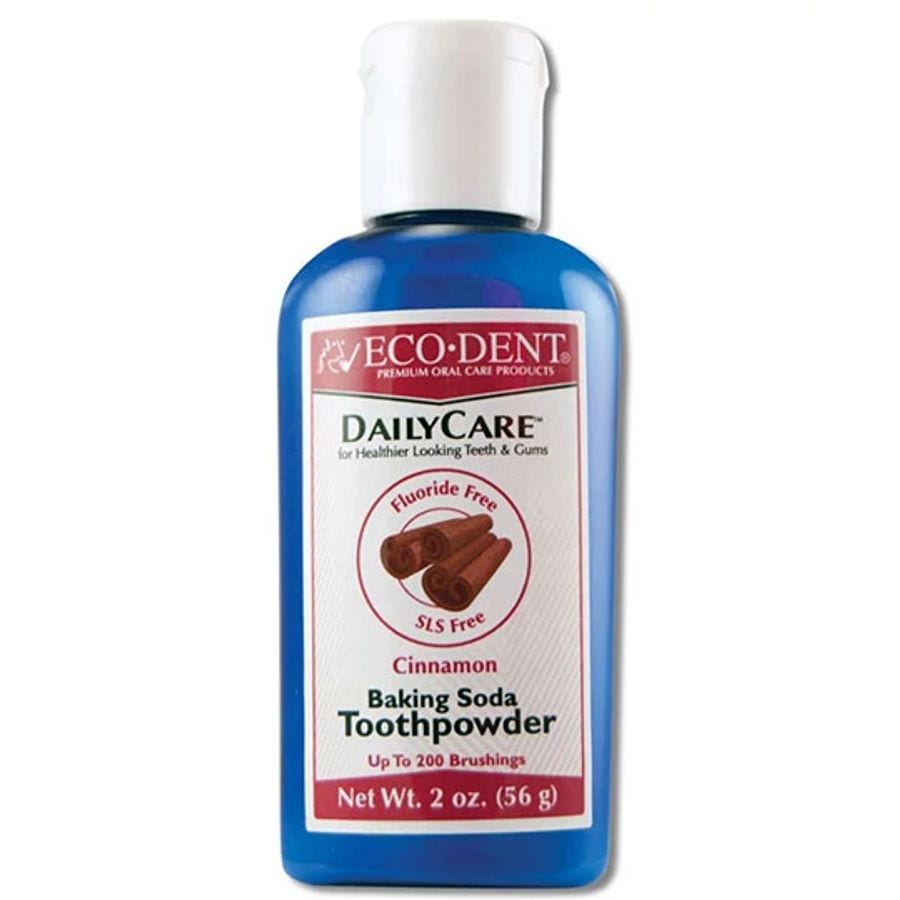 Eco-Dent Cinnamon Baking Soda Toothpowder 2 oz.