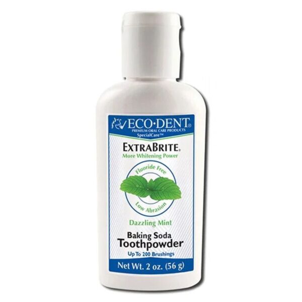 Eco-Dent Dazzling Mint ExtraBrite Whitener Toothpowder 2 oz.