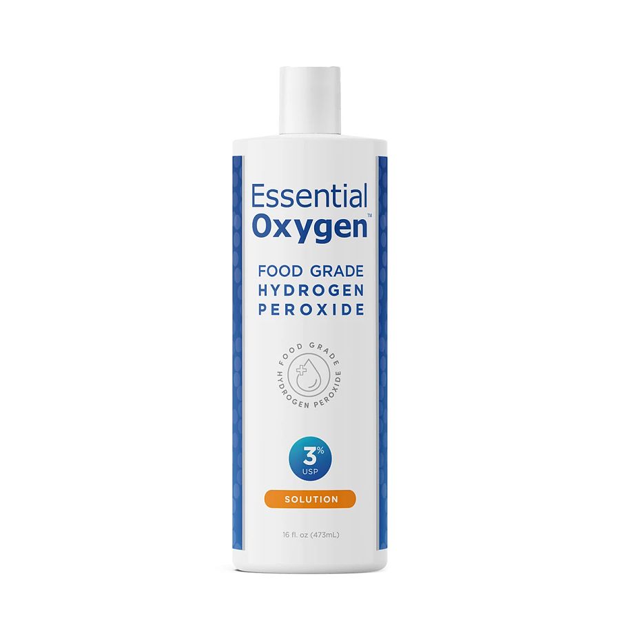 Essential Oxygen Hydrogen Peroxide 3% - Food Grade - 16 oz