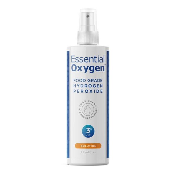 Essential Oxygen Hydrogen Peroxide 3% - Food Grade Spray - 8 oz