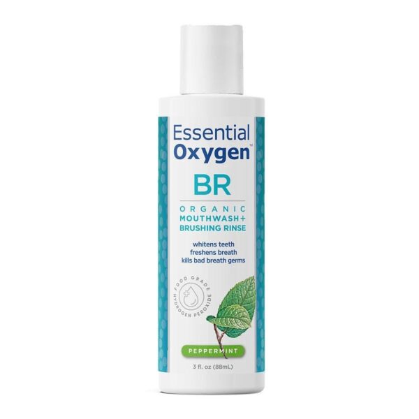Essential Oxygen Brushing Rinse - Organic - Peppermint - 3 oz