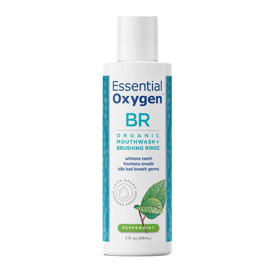 Essential Oxygen Brushing Rinse - Organic - Peppermint - 3 oz