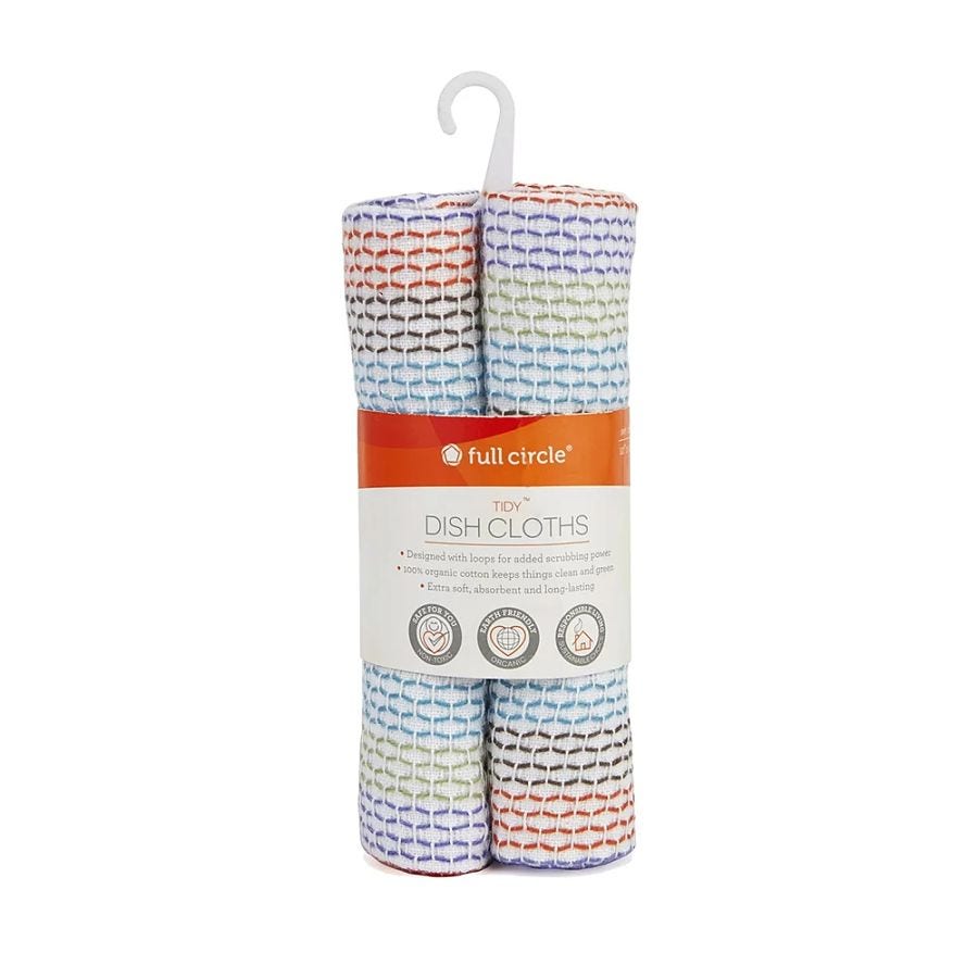 Full Circle Organic Cotton Tidy Dish Cloths 3 Pack