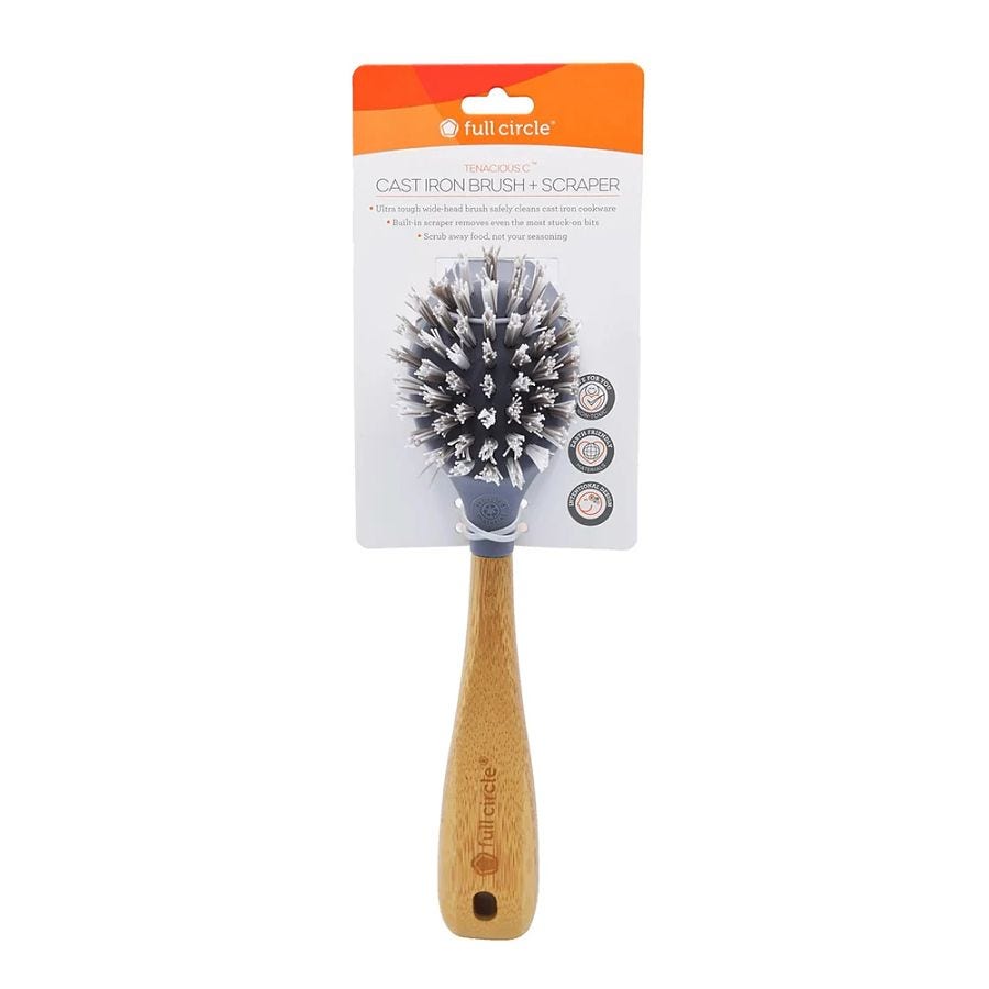 Full Circle Tenacious C Cast Iron Brush and Scraper