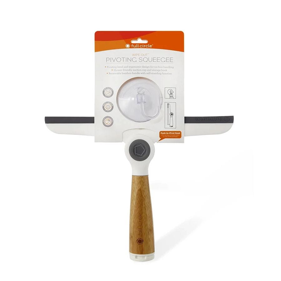 Full Circle White Wipe Out Pivoting Squeegee