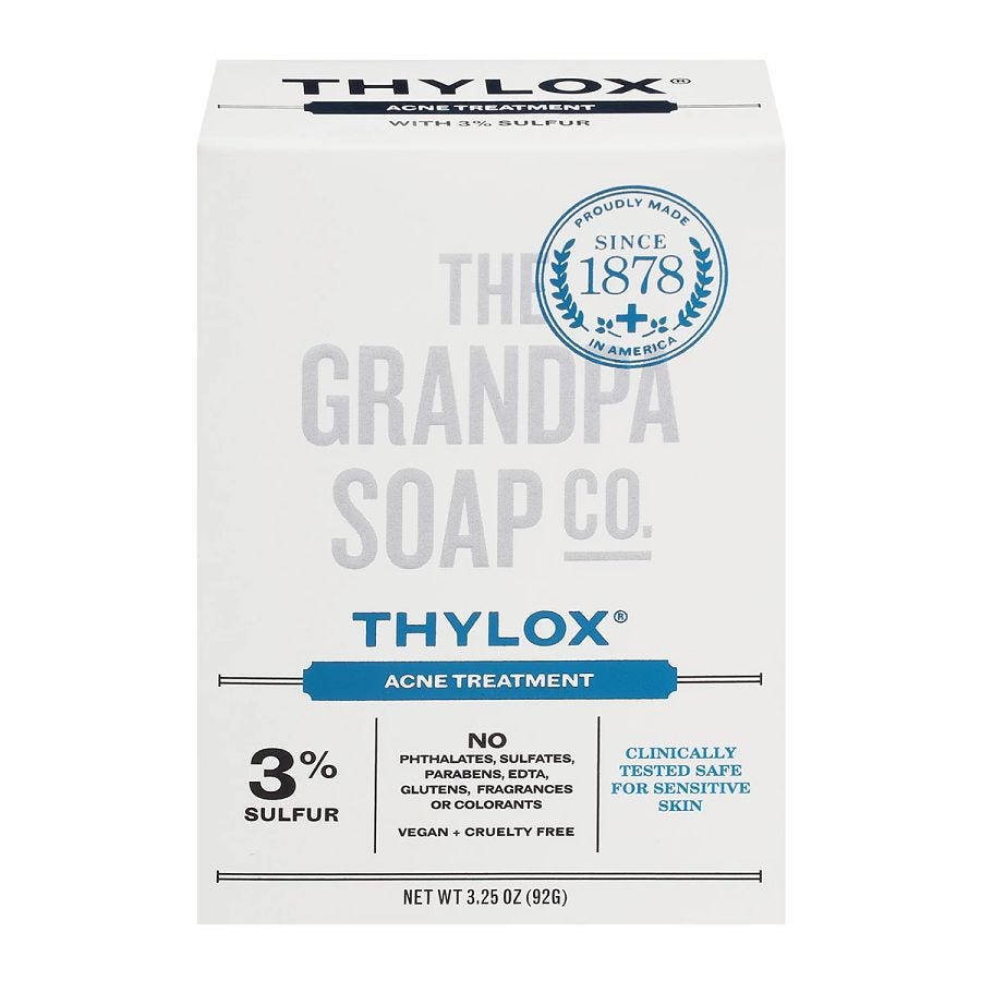 Grandpa Soap Co. Thylox Acne Treatment Bar Soap 3.25 oz.