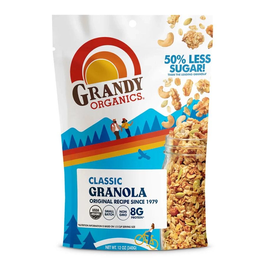 Grandy Oats Organic Classic Granola 12 oz. bag