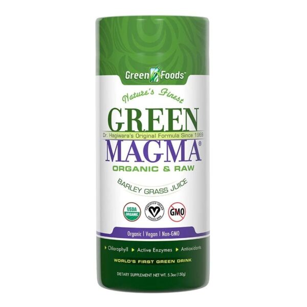 Green Foods Organic Raw Green Magma Barley Grass Juice Powder 5.3 oz.