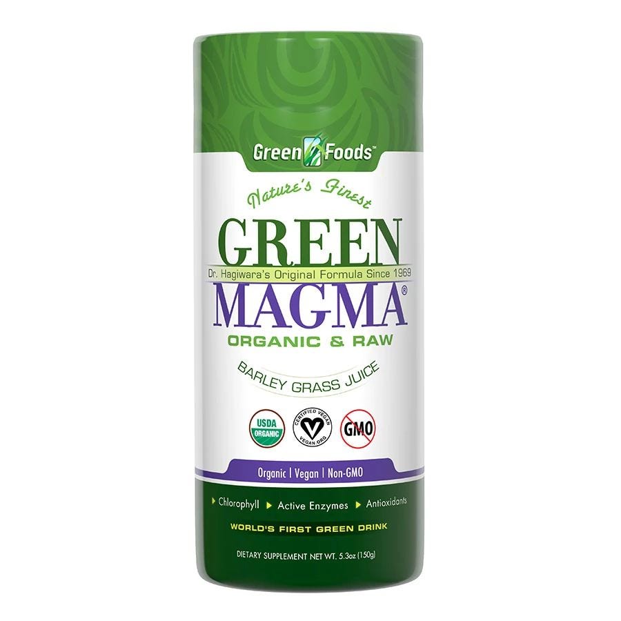 Green Foods Organic Raw Green Magma Barley Grass Juice Powder 5.3 oz.