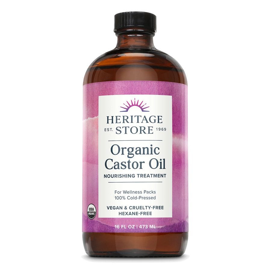 Heritage Store Herit Castor Oil 16 fl oz